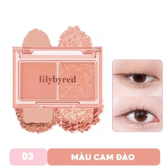 Bảng phấn mắt Lilybyred 2 ô - màu 01 Romantic Moment/02 Delicate Moment/03 Cheerful Moment/05 Mellow Moment 1.6g