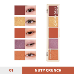 Bảng phấn mắt 5 màu Silkygirl Crunchy-Licious 10g
