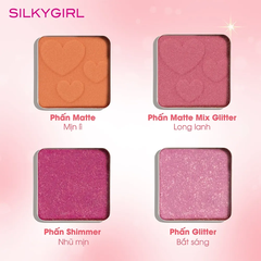 Bảng phấn mắt 5 màu Silkygirl Crunchy-Licious 10g