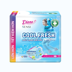 Băng vệ sinh Diana cool fresh mát lạnh siêu mỏng cánh - 8/20 miếng
