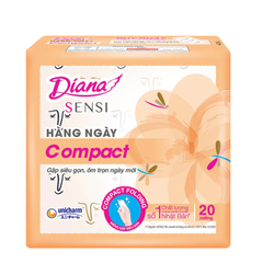 Băng vệ sinh Diana hàng ngày Sensi Compact gói 20 - 40 miếng