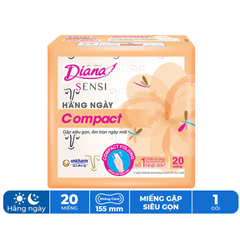 Băng vệ sinh Diana hàng ngày Sensi Compact gói 20 - 40 miếng