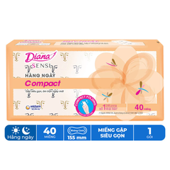 Băng vệ sinh Diana hàng ngày Sensi Compact gói 20 - 40 miếng