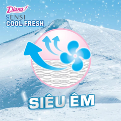Băng vệ sinh Diana hàng ngày Sensi Cool Fresh gói 20 - 40 miếng