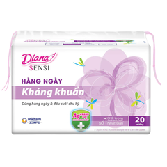 Băng vệ sinh Diana hàng ngày Sensi kháng khuẩn gói 20 - 40 miếng