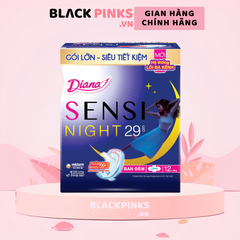 Băng vệ sinh Diana Sensi Night ban đêm 29cm gói 12 miếng