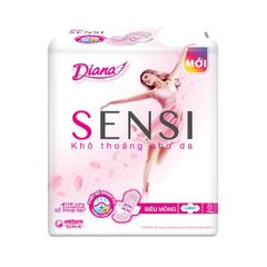 Băng vệ sinh Diana Sensi siêu mỏng cánh gói 8 - 20 miếng