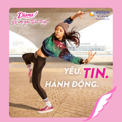 Băng vệ sinh Diana siêu thấm Cool Fresh không cánh 8 miếng