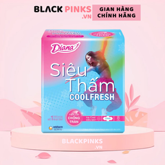 Băng vệ sinh Diana siêu thấm Cool Fresh siêu mỏng cánh 8 miếng