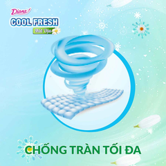 Băng vệ sinh Diana siêu thấm Cool Fresh siêu mỏng cánh 8 miếng