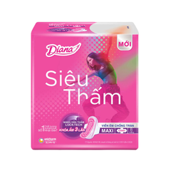 Băng vệ sinh Diana siêu thấm maxi dày cánh gói 8 miếng