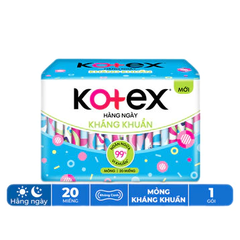 Băng vệ sinh kotex hàng ngày kháng khuẩn mỏng 20 miếng/40 miếng