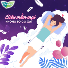 Băng vệ sinh Laurier Safety Night ban đêm chống tràn 30cm 4/8 miếng