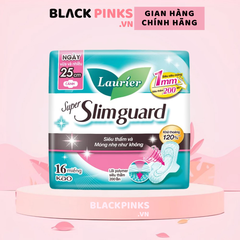 Băng vệ sinh Laurier siêu mỏng bảo vệ 1mm 25cm 8/16 miếng