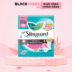 Băng vệ sinh Laurier siêu mỏng bảo vệ 1mm 25cm 8/16 miếng
