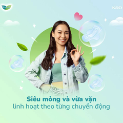 Băng vệ sinh Laurier siêu mỏng bảo vệ 1mm 25cm 8/16 miếng