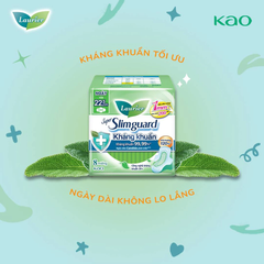 Băng vệ sinh Laurier siêu mỏng cánh kháng khuẩn 22.5cm 8/16 miếng