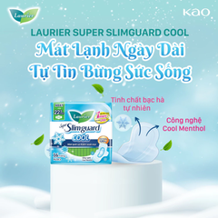 Băng vệ sinh Laurier siêu mỏng mát lạnh và kiểm soát mùi 22.5cm 8/16 miếng