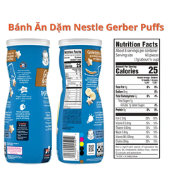 Bánh ăn dặm Gerber ngôi sao vị việt quất /chuối /dâu táo 42g cho bé trên 8 tháng tuổi