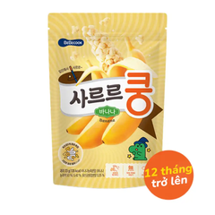 Bánh bỏng Bebecook bổ sung lợi khuẩn vị dâu /vị chuối /vị pho mai 23g dành cho bé trên 12 tháng tuổi