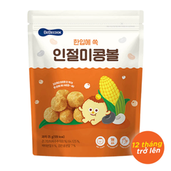 Bánh bỏng bi Bebecook vị đậu/ vị phô mai/ vị chuối và đậu đỏ 25g dành cho bé trên 12 tháng tuổi