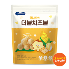 Bánh bỏng bi Bebecook vị đậu/ vị phô mai/ vị chuối và đậu đỏ 25g dành cho bé trên 12 tháng tuổi
