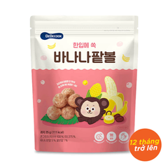 Bánh bỏng bi Bebecook vị đậu/ vị phô mai/ vị chuối và đậu đỏ 25g dành cho bé trên 12 tháng tuổi