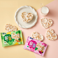Bánh bỏng gạo Bebecook vị bó xôi và cà rốt /khoai lang tím và bí đỏ 15g dành cho bé trên 12 tháng tuổi