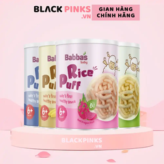 Bánh gạo Babba's Baby vị táo chuối/việt quốc/dâu táo/thanh long đỏ 45g
