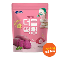 Bánh gạo Bebecook vị gạo và bí ngô /vị gạo và cải bó xôi /vị gạo và khoai lang tím 30g dành cho bé trên 6 tháng tuổi