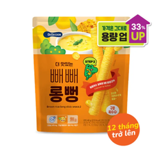 Bánh gạo lứt thanh dài Bebecook vị bắp nướng /việt quất 30g dành cho bé trên 12 tháng tuổi