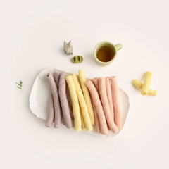 Bánh gạo lứt thanh dài Bebecook vị táo /bí ngô /khoai lang tím /nho xanh 30g dành cho bé trên 7 tháng tuổi