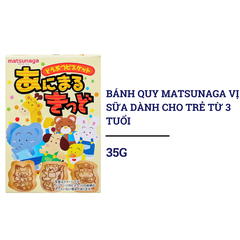 Bánh quy Matsunaga vị sữa gói 35g dành cho bé từ 3 tuổi