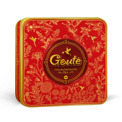 Bánh quy mè giòn Goute hộp thiếc Solo 475.2g (12 gói)