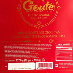 Bánh quy mè giòn Goute hộp thiếc Solo 475.2g (12 gói)