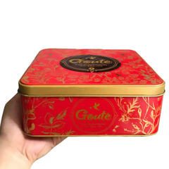Bánh quy mè giòn Goute hộp thiếc Solo 475.2g (12 gói)