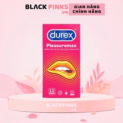 Bao cao su Durex Pleasuremax gân gai size 56mm (hộp 3) & (hộp 12)