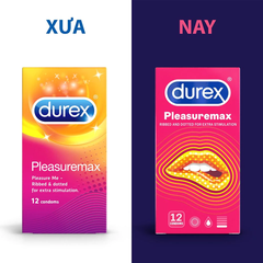Bao cao su Durex Pleasuremax gân gai size 56mm (hộp 3) & (hộp 12)