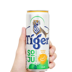 Bia Tiger Soju Cheeky Plum vị mận/vị dưa lưới 330ml
