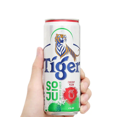 Bia Tiger Soju Cheeky Plum vị mận/vị dưa lưới 330ml