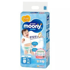 Bỉm/Tã dán, quần Moony xanh tiêu chuẩn đủ size cho bé