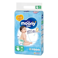Bỉm/Tã dán, quần Moony xanh tiêu chuẩn đủ size cho bé