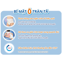Bỉm/Tã dán, quần Moony xanh tiêu chuẩn đủ size cho bé