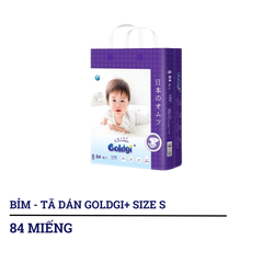 Bỉm - Tã dán/tã quần Goldgi+ size NB92/S84/M66/L56/M60/L48/XL44/XXL32 (từ dưới 5kg đến trên 15kg)