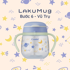 Bình nước Combi LakuMug bước 6 Glow dung tích 240ml Vũ trụ