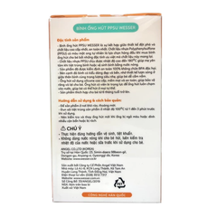 Bình ống hút wesser PPSU cổ rộng 260ml