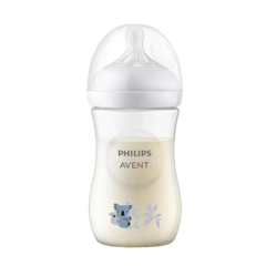 Bình sữa mô phỏng tự nhiên mới hiệu Philips Avent hươu cao cổ/gấu trúc 260ml đơn