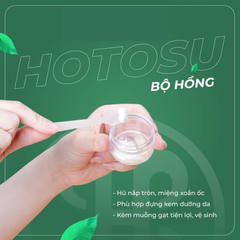 Bộ chiết mỹ phẩm Hotosu (9 món) - màu hồng/màu xanh