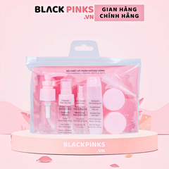 Bộ chiết mỹ phẩm Hotosu (9 món) - màu hồng/màu xanh