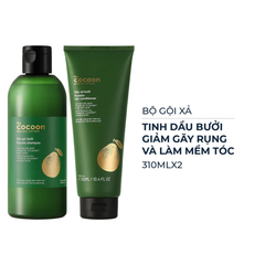 Bộ gội xả bưởi Cocoon giảm gãy rụng tóc 310ml x 2